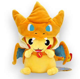 Mega Charizard Y Pikachu 23cm Plush Toy