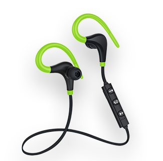 Wireless Stereo Bass Sports Headset (Green)